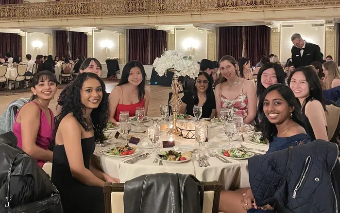 Katherine and her friends attending the CIT ball