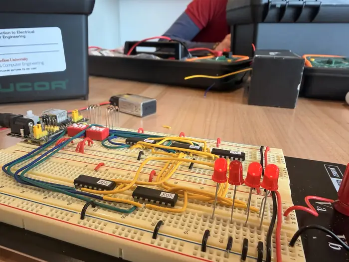 A photo of Rowan's first Electrical and Computer Engineering class