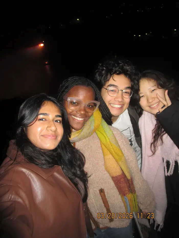 Rowan and friends pose for a photo