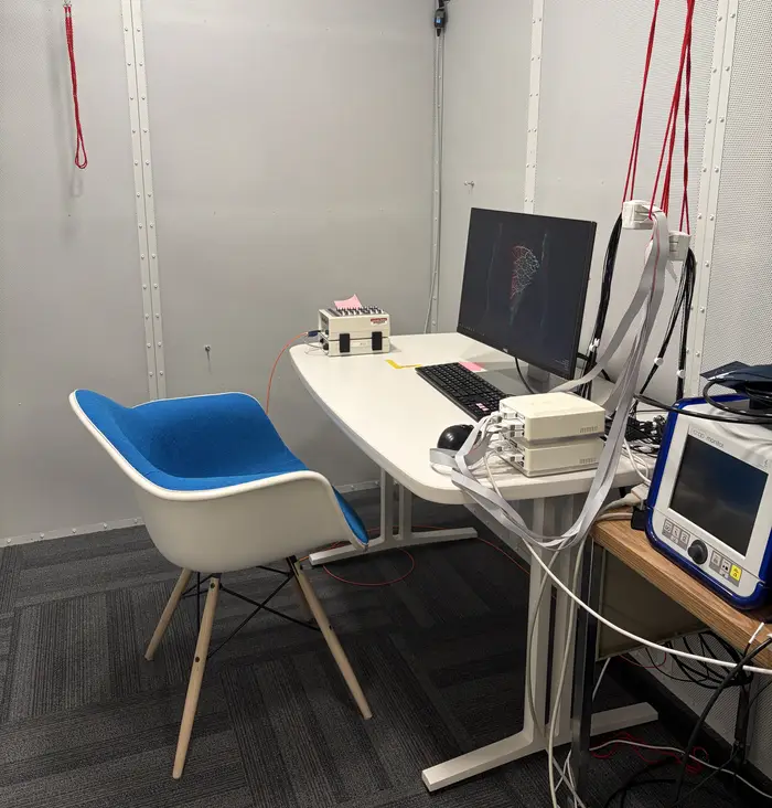 Ally's desk in the research lab