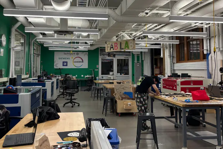 photograph of the inside of a makerspace