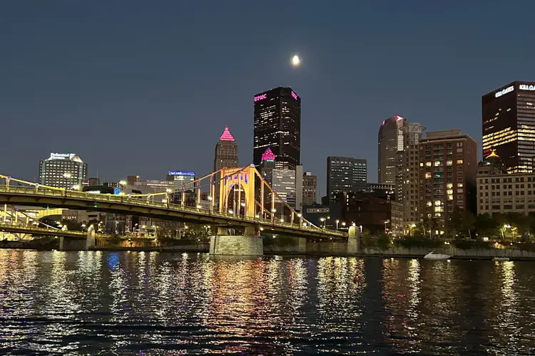 Photo of river and bridge in Pittsburgh